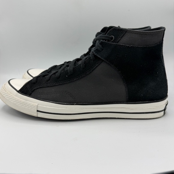 Converse Chuck 70 High Unisex Shoes Suede Canvas Black Casual Sneakers A01785C - Picture 5 of 12